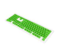 Shanrya Teclas PBT, transmisión de luz 106 Teclas Diseño ergonómico Recubrimiento Repelente al Aceite 2 Colores Moldeo por inyección Queso Verde