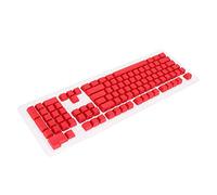 Shanrya Teclas PBT, transmisión de luz 106 Teclas Diseño ergonómico Recubrimiento Repelente al Aceite 2 Colores Moldeo por inyección Rojo