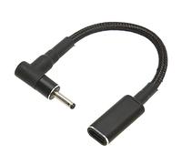 Shanrya Tipo C a Adaptador DC, USB C Hembra a DC 3.0x1.0mm 20V 5A Adaptador Macho para Viaje