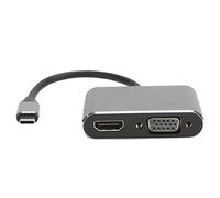 Shanrya Tipo C Hub, Aleación de Aluminio 5 en 1 Adaptador Tipo C de 5 Gbps para el Hogar para la Oficina