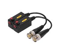 Shanrya Transceptor Balun, Tamaño Pequeño, Instalación Rápida, sin Herramientas, sin Pelado de Cables, Ethernet sobre Coaxial para Transmisión de Video