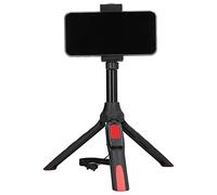 Shanrya Trípode Phone Vlog, Selfie Stick Extensible con Clip para Teléfono para Transmisión en Vivo para Fotografía