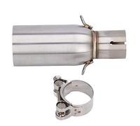 Shanrya, Tubo Medio de Escape, Tubo Medio de Motocicleta de Repuesto de Alta Resistencia para Piaggio BEVERLY 125300 MP3 125250300 LT 125 para Reacondicionamiento de Motocicleta