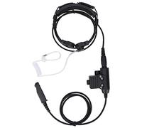 Shanrya U94 PTT Y Auriculares con Control de Garganta, Fácil de Instalar Reducción de Ruido Ajustable U94 PTT Y Adaptador de Auriculares para UV-9R Plus para