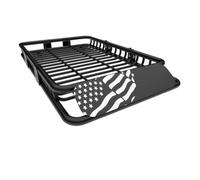 SHANSHAN Barras Transversales Portaequipajes Cesta Universal portaequipajes Techo 64 x 39 Pulgadas, Portador Carga 200 Libras Capacidad con carenado Viento portaequipajes Techo SUV, Camiones