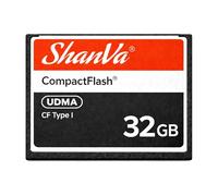 ShanVa Tarjeta CompactFlash de 32 GB - Tarjeta de memoria UDMA CF para cámaras DSLR antiguas, cámaras profesionales, videocámaras HD, equipos industriales y muestras de música
