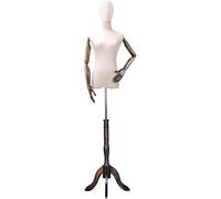 SHANYAYALI Maniquí de sastre para maniquí, modelo de tienda de ropa, con base de madera, estante de exhibición para ventana