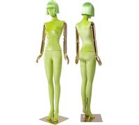 SHANYAYALI Maniquíes de cuerpo completo, torso de terciopelo de 185 cm de alto, adecuado para tiendas de ropa, ventanas, tiendas deportivas (verde)