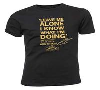 SHANYE ZHENPIN Leave Me Alone I Know What I'm Doing Kimi Raikkonen Quote T Shirt Black L
