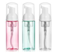 ShanySheny Botella de espuma de viaje de 2 onzas, dispensador de espuma vacío para jabón de manos, champú, limpiador de pestañas (60 ml)