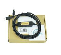Shao Dong Cable de programación USB-XGB+ PLC serie XBC XBM Cable de comunicación de descarga de datos, color negro, versión de alto rendimiento, chip FT232, aislamiento ISO