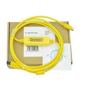 Shao Dong USB-MC PLC MC80MC100MC200MC280 - Cable de programación para descarga de línea de datos de comunicación, color amarillo, versión de alto rendimiento, chip FT232, aislamiento ISO