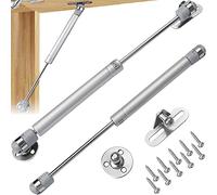 Shao hua 2PCS Amortiguadores de Gas 200N, Pistones a Gas Muebles Cocina Amortiguador Puertas Elevables, Resorte de Compresión para Puertas Armario, Bisagras Resortes Armario con Tornillos