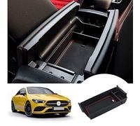 SHAOHAO Compatible con Mercedes Clase A W177 V177 /GLB X247/Clase B W247/GLA H247/CLA C118 2023 2024 Reposabrazos Caja Organizador Consola Central Organizador lb Gmercedes Accesorios (Rojo)