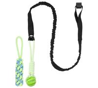 shaojian Juego de 2 juguetes interactivos para perros, juego de juguetes interactivos para perros con correa, 2 cuerdas para masticar y bola de rompecabezas para masticar, juguetes de cuerda elástica