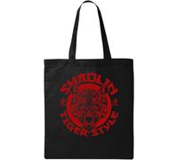Shaolin Kung Fu Tiger Style - Bolsa de algodón ecológico natural, color negro, Black, Talla única