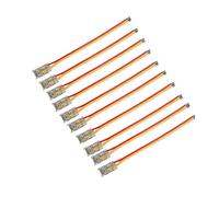 SHAOYAYAZHANG CCT COB-LED - Kit de conector de tira para tiras LED CCT COB de 8 mm de ancho, 3 pines, 10 conectores de tira a cable para tiras de luces LED COB de 8 mm