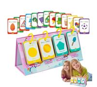 Shape Learning Flash Cards, 96-Piece Matching Game, Double-Sided Color and Shape Recognition Toy, 2.56x1.65 inches, Cognitive Development Activity for Preschool Kids