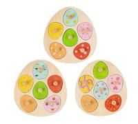 Shape Puzzle - Wooden Matching Board for Early Skill Practice, Peg Learning Play | Solid Timber Panels with Grasp Knob Function, Hand Coordination Training Activity for Classroom Travel Road Trip