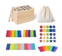 Shape Sorter, Educational Toddler Learning Set, Developmental Sensory Play, Interactive Fishing Game, 6.3x4.02x3.94 Inches, Ideal for Nursery, Playroom, Kindergarten, Daycare