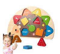 Shape Sorter, Juego de Despertar Erizo de Madera para Bebé con Formas Geométricas, Actividades para el Hogar Escuela Viaje Regalo Niña Niño 3 Años