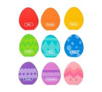 Shape Sorter - Juego de huevos de dinosaurio de madera en 3D | Skill-Building Playtime Shape Sorting Toys | For Preschool Elementary Classroom Party Activities Christmas Birthday Morning Home Family