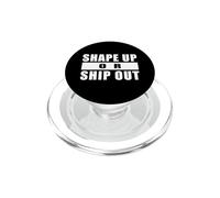Shape UP OR Ship out Entrenamiento Gimnasio Motivación PopSockets PopGrip para MagSafe