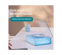 Shaped Atmosphere Speaker with Night Light, RGB Color, 3 Playback Modes, Portable Music Player for Bedroom, Party A