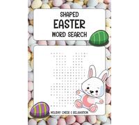 Shaped Easter Word Search: Easter Word Search with Shaped Letterblocks | Holiday cheer & relaxation | 6 x 9 inches, 110 pages | 50+ puzzle | Solutions included