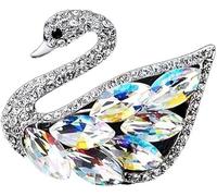 -Shaped Metal Brooch Rhinestone Jewelry Ornamental Needle Inlaid Ms. Ms. Boy brooches for Women