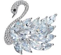 -Shaped Metal Brooch Rhinestone Jewelry Ornamental Needle Inlaid Ms. Ms. Boy brooches for Women