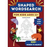 Shaped Word Search for Kids Ages 11+ VERY HARD LEVEL: 60 Fun and Challenging Puzzles with Sight Words, Alliteration Titles, Fun Facts, and ... sight words, alliterations, and cool facts