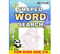 Shaped Word Search for Kids: Easy Shaped Word Searches for Kids Ages 3-6: Fun Large Print Puzzle Book with Certificate of Completion - Perfect Early Learning Gift for Boys & Girls!