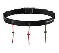 Shapeheart Cinturón Portadorsal Running Ajustable con 3 Cordones | Sin imperdibles | 4 trabillas para geles | Bolsillo para llaves | Running, trail, maratón y triatlón | Ligera | Ajustable
