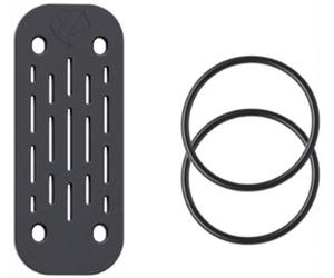 Shapeheart Conjunto de correas de silicona para motocicletas, negro