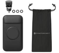 Shapeheart Motocicleta Espejo Tornillo Smartphone Soporte, negro, Talla M
