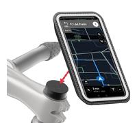 Shapeheart, Soporte movil Bicicleta magnético con Funda Amovible, Version para Potencia. Soporte móvil Bicicleta Universal, Impermeable y Anti vibracion