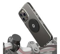 Shapeheart - Innovación Francesa - Soporte para teléfono Moto y Bicicleta Pro Universal con Placa de Metal Adhesiva. Motocicleta, BTT, Golpes y rotación 360°