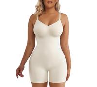 SHAPERX Bodies Moldeadores Reductora Mujer Faja Shapewear Adelgazante Body Shaper Control de Abdomen Bodysuit Posparto, UK-SZ5218-White-S/M