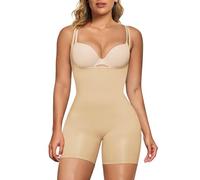 SHAPERX Bodies Reductor Mujer Control de Abdomen Bodysuit Adelgazante Body Shaper Invisibles Fajas Colombianas, UK-SZ5258-2-Beige-4XL