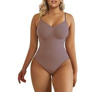 SHAPERX Body Moldeador Mujer Shapewear Fajas Reductoras Control de Abdomen Bodysuit lnvisible Posparto, UK-SZ5215-Umber-2XL/3XL