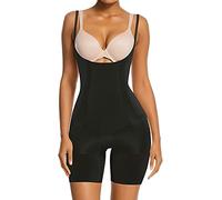 SHAPERX Mujer Bodies Moldeadores Body Reductora Shapewear Control de Abdomen Reductor Adelgazante Bodysuit Invisible Posparto, UK-SZ2490293-Black-L