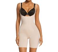 SHAPERX Mujer Bodies Moldeadores Body Reductora Shapewear Control de Abdomen Reductor Adelgazante Bodysuit Invisible Posparto, UK-SZ2490293-Beige-M