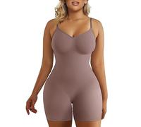 SHAPERX Mujer Bodies Moldeadores Reductora Shapewear Adelgazante Body Shaper Control de Abdomen Bodysuit Posparto, UK-SZ5218-Umber-XXS/XS