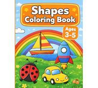 Shapes Coloring Book for Kids: Simple Shapes and Easy Coloring Pages - Fun Learning for Ages 3-5