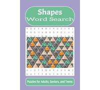 Shapes Word Search: Word searches with easy to read print about shapes, geometry, triangles, and more