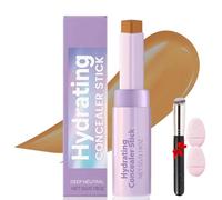 Shapetape Concealer Stick & Brush,Nose Contour Contour Pencil,2 In 1 Contours Concealer Stick,Hydrating Long Lasting And Waterproof,For A Flawless Look (Dark Skin, SIZE)