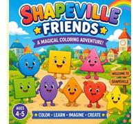 Shapeville Friends: Preschool Shape Story Coloring Book, adventure easy and medium coloring activity for 4-5 year old, early learning fun, learn basic ... pages. Preschool learning, early education