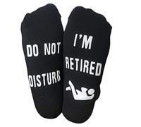 ShapeW Calcetines antideslizantes unisex con frases divertidas, con texto en inglés "Do It Yourself I Am Retired Phrase Do It Yourself I Am Retired, B, Altoa única