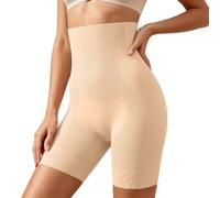 Shapewear Mujer Cintura Alta Transpirable Calzoncillos Cómodos Radlerhose Miederhose Shaping Figurformender Calzoncillos Shorts Verano Vientre Camino Miederpant Boxers Cortos sin Costuras Cortos